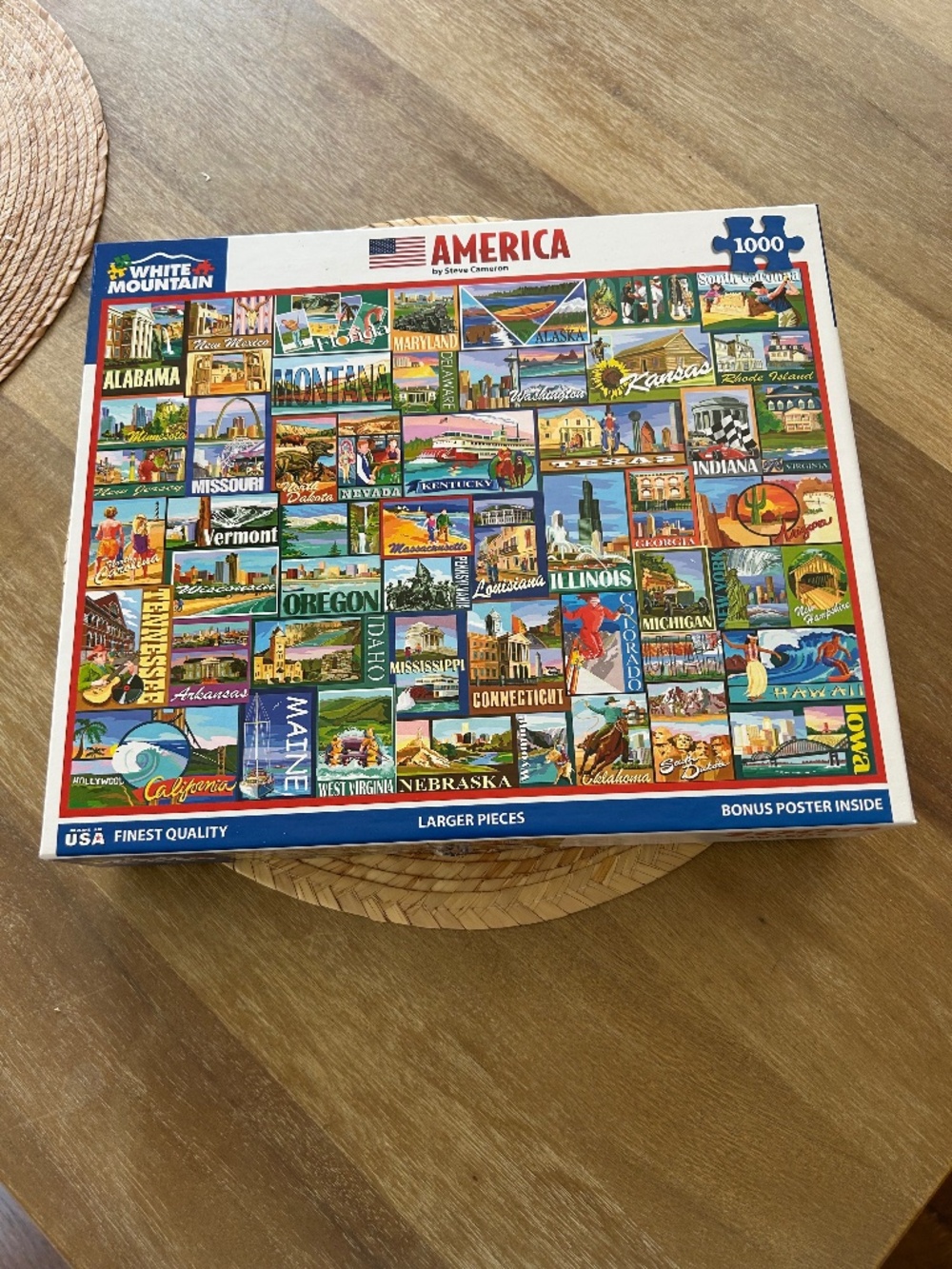 WHITE MOUNTAIN 1000 PIECE PUZZLE - AMERICA
